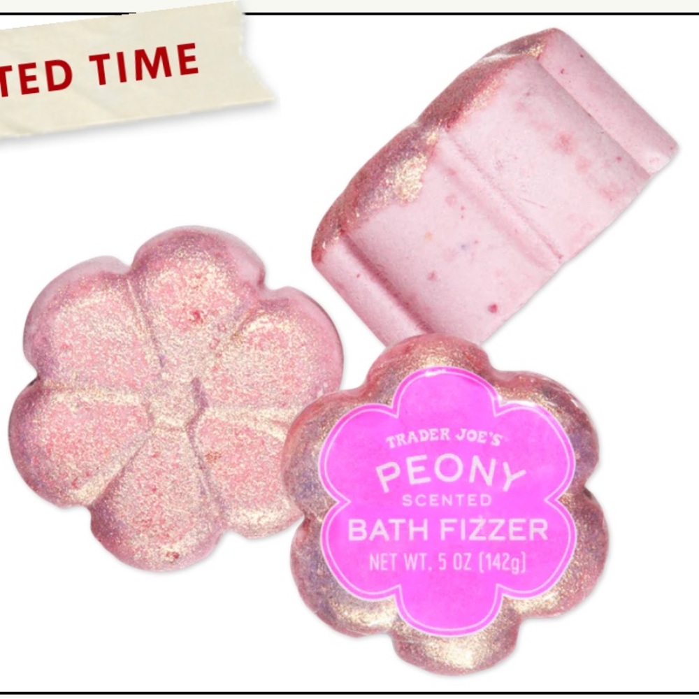 Peony Scented Pink Bath Fizzer